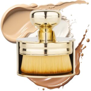 ANKAVERSE® Profesyonel Geniş Pratik Tutma Saplı Gold Büyük Fondöten Yayma Fırçası