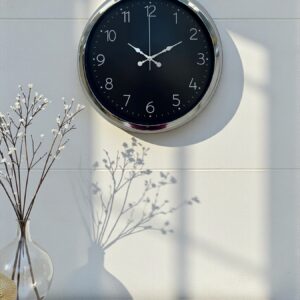 Zentime Dekoratif Ve Şık 40 Cm Krom Metal Duvar Saati