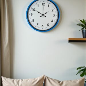 Zentime 36 Cm Mavi Dekoratif Duvar Saati