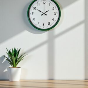 Zentime 36 Cm Yeşil Dekoratif Duvar Saati