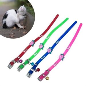 Çıngıraklı Zilli Sevimli Renkli Slikon Kedi Köpek Boyun Tasması (5286)