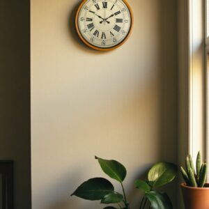 Zentime 36 Cm Turuncu Dekoratif Duvar Saati