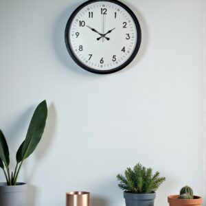 Zentime 36 Cm Siyah Dekoratif Duvar Saati