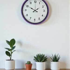 Zentime 36 Cm Mor Dekoratif Duvar Saati