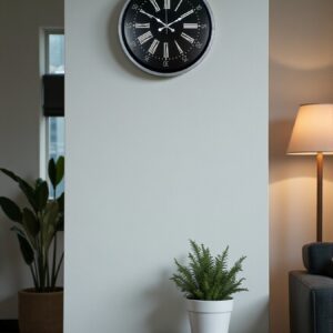 Zentime 36 Cm Gri Dekoratif Duvar Saati