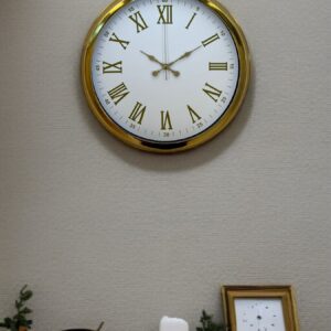 Zentime Royal White Gold 40 Cm Metal Duvar Saati