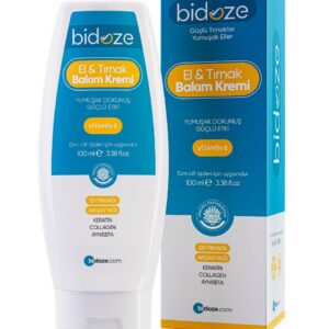 Bidoze El Ve Tırnak Bakım Kremi 100 Ml | Keratin Ve Vitamin E Destekli Yoğun Onarım