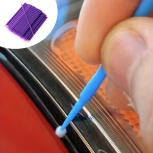 ANKAVERSE® 100’lü Mini Tek Kullanımlık Araba Rötüş Fırçası –İnce Uçlu Yumuşak Kıllı Boya Uygulayıcı, Otomotiv Detaylandırma