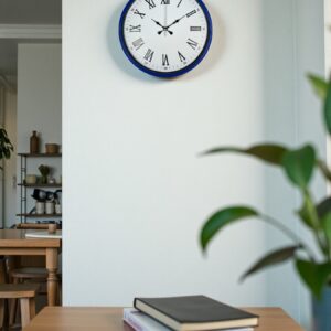 Zentime 36 Cm Lacivert Dekoratif Duvar Saati