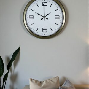 Zentime 40 Cm Metal Eskitme Vintage Duvar Saati