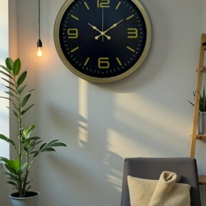 Zentime 40 Cm Metal Eskitme Vintage Duvar Saati