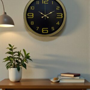 Zentime 40 Cm Metal Eskitme Vintage Duvar Saati