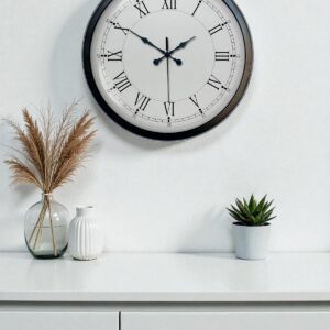 Zentime 40 Cm Siyah Şık Duvar Saati