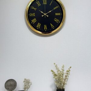 Zentime 40 Cm Gold Lüks Duvar Saati