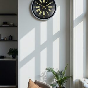 Zentime 36 Cm Gri Dekoratif Duvar Saati