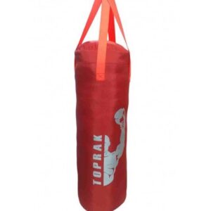 Boks Torbası Eldiven Ve Karabina Hediyeli İçi Dolu 60x22cm Kırmızı