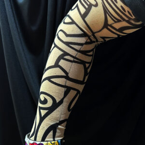 Giyilebilir Kol Dövmesi Çorap Dövme 3D Baskılı Kol Bacak Dövme 2 Adet Model 12 (5286)