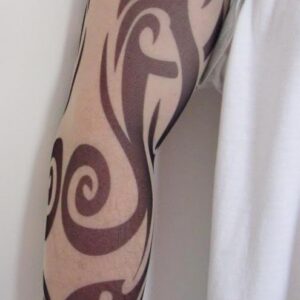 Giyilebilir Kol Dövmesi Çorap Dövme 3D Baskılı Kol Bacak Dövme 2 Adet Model 22 (5286)