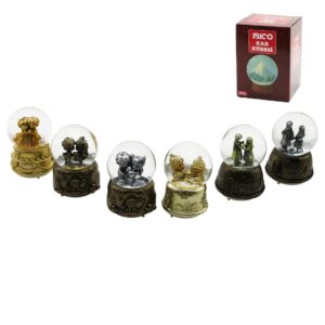 ORTA BOY - 8CM PİLLİ - IŞIKLI MÜZİKLİ KAR KÜRESİ CAM ESKİTME İNSAN FİGÜRLÜ - DESEN MİX RENKLİ HERHANGİ BİR TANESİ GÖNDERİLİR (5286)