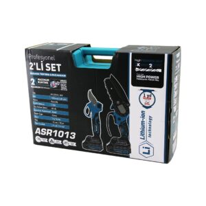 PROFESYONEL 2 PCS SET 6 İNÇ - 8 İNÇ BUDAMA DAL KESME TESTERE=ŞARJLI - ZİNCİRLİ + BAĞ MAKASI KÖMÜRLÜ 18V-1500MAH AKÜ ASR-1013 (5286)