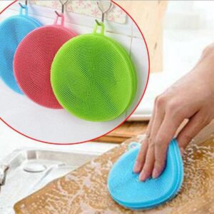 Silikon Bulaşık Yıkama Fırçası Tükenmeyen (2 Adet) (5286)