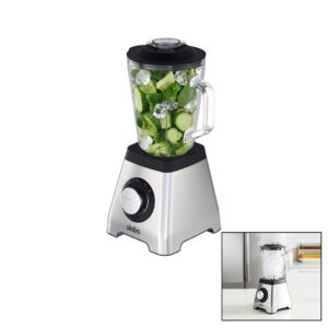 TURBO DOĞRAYICI BLENDER BUZ KIRICI 6LI BIÇAK=PASLANMAZ ÇELİK - 1.5LT CAM HAZNE 2 KADEME HIZ 400W 18000 DEVİR/DK HAZNE=1.6LT SHB-7519 (5286)