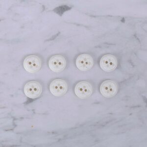 Loren Crafts 8 li Futbol Topu Beyaz Düğme - 0410