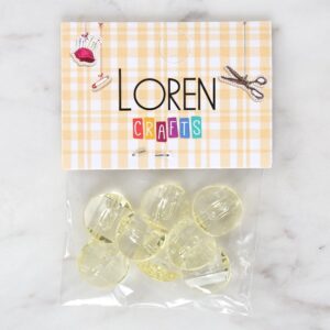 Loren Crafts 8'li Sarı Düğme - 3067
