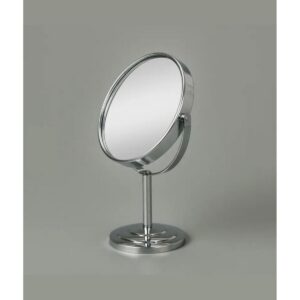 Masaüstü Ayaklı 360° Dönebilen Ev, Ofis, İşyeri, Seyahat İçin Mini Krom büyüteçli ayna 21x15