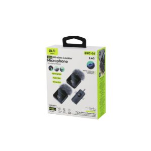 3İN1 KABLOSUZ İKİLİ YAKA MİKROFON TÜYLÜ DİJİTAL EKRAN LİGHTNİNG - TYPE-C - 3.5MM GİRİŞ 5.0V / 1A BWM-06 (5286)