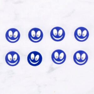 Loren Crafts 8 li Gülen Yüz Açık Lacivert Düğme -