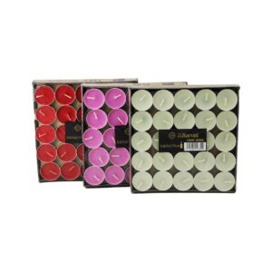 50PCS RENKLİ YUVARLAK TEA LİGHT MUM (5286)