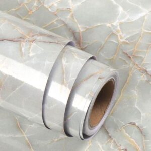 ANKAVERSE® 5mt x 60 cm Mermer Desenli Masa Tezgah Mutfak Su Geçirmez Yapışkanlı Folyo Sticker