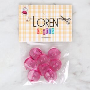 Loren Crafts Mor 8'li Düğme - 3061