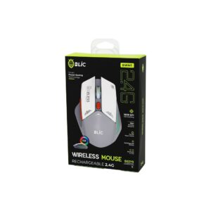BEYAZ KABLOSUZ MOUSE 2.4G 10M DİSTANCE WİRELESS - KABLOSUZ 1600DPI OYUN FARE BWM-1 (5286)
