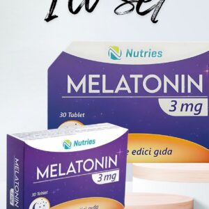 Melatonin Uyku Destek Tableti 3 Mg 30’lu – 2’li Avantaj Paketi