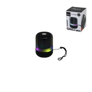 KAVANOZ MODELİ - MİKA GÖVDE BLUETOOTH WİRELESS MİNİ HOPARLÖR SPEAKER USB ŞARJLI - IŞIKLI 5W PL-4445 (5286)