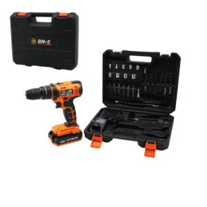 TURUNCU 1250 RPM BN-5 F-136 CORDLESS DRILL FULL ŞARJLI=24V=5.0Ah - 2 BATARYA MATKAP SETİ ÇANTALI (5286)