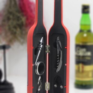 Şişe Tirbuşon Seti Büyük Kırmızı