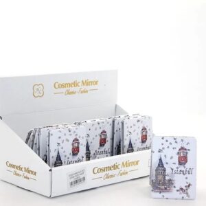 Taşlı İstanbul Tasarımı El Aynası İnce