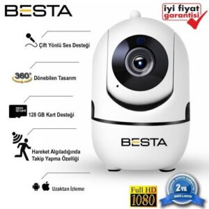 2 MP Gece Görüşlü Kablosuz Ip Güvenlik Kamerası KD-5100