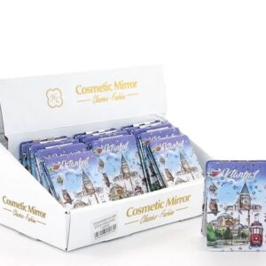 Taşlı İstanbul Tasarımı El Aynası İnce