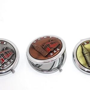 Metal İstanbul Temalı Yöresel Kabartmalı El Aynası 2alk111