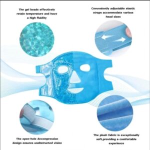 Buz Jel Toplar Termojel Yüz Maskesi, Soğuk Ve Sıcak Terapi Yüz Maskesi