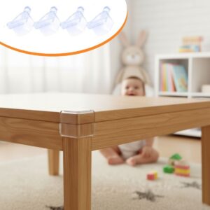 ANKAVERSE® 4 Adet Kendiliğinden 3M Yapışkanlı Yumuşak ve Esnek Yapıda Sehpa,Masa,Dolap Köşe Koruyucu Aparat