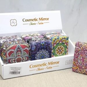 Taşlı El Aynası Dikdörtgen Kalın