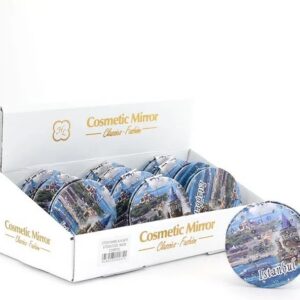 Taşlı İstanbul Tasarımı El Aynası İnce