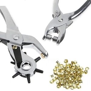 Kemer Delme Ve Perçin Pensesi Ikli Set Deri Plastik Delici