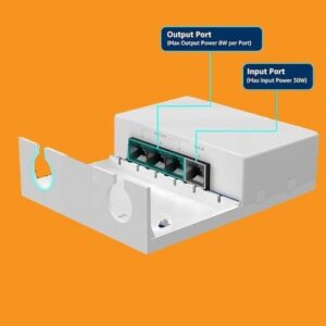4 Port Outdoor PoE Extender 1 giriş 3 Çıkış, IEEE 802.3af/at Mini 4 Kanal PoE Tekrarlayıcı IP66 Su Geçirmez