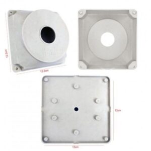 Beyaz kare Buat Kamera Montaj Kutusu Taban Dahil 100LÜ PAKET